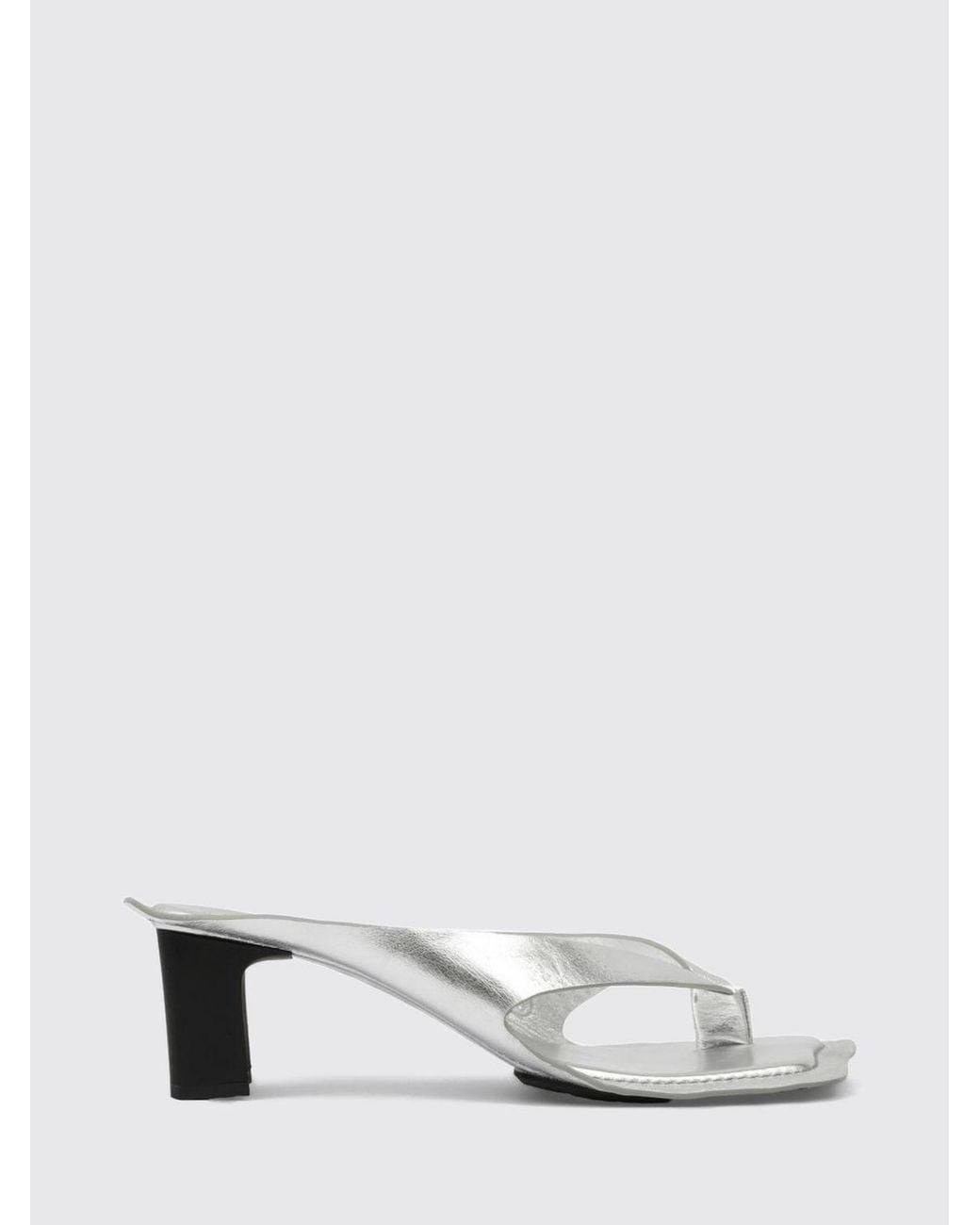 MM6 by Maison Margiela White Heeled Sandal