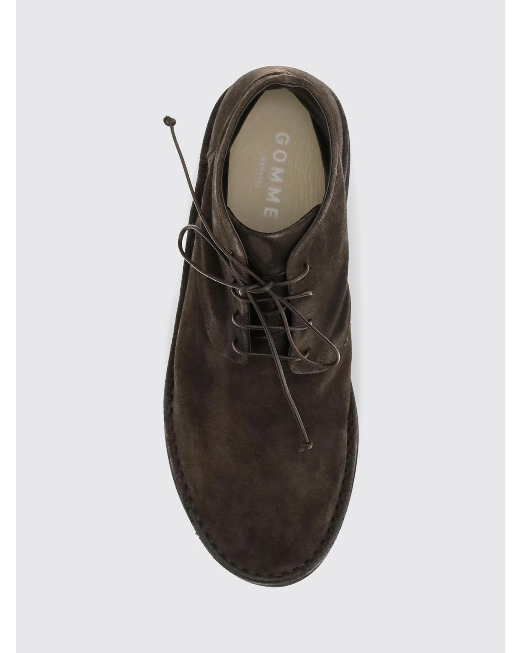 Marsèll Brown Sancrispa Suede Lace-Up Ankle Boots With Notched Sole for men