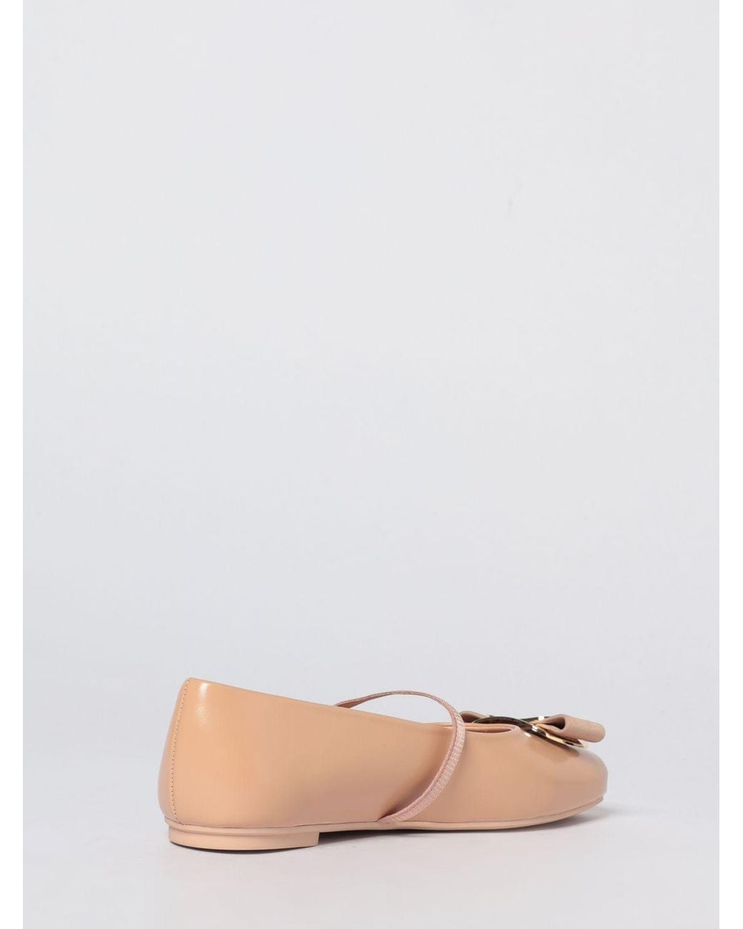 Ferragamo Pink Vara Flat Ballerinas