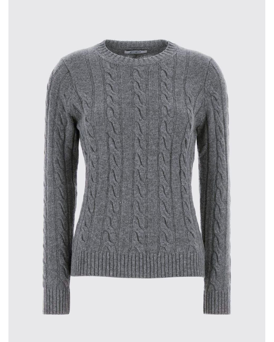 GIMAGUAS Gray Wool-Blend Crew-Neck Jumper With Long Sleeves