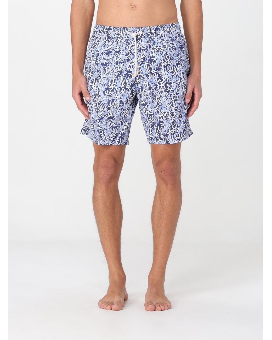 Kampos Blue Patterned Swimsuit for men