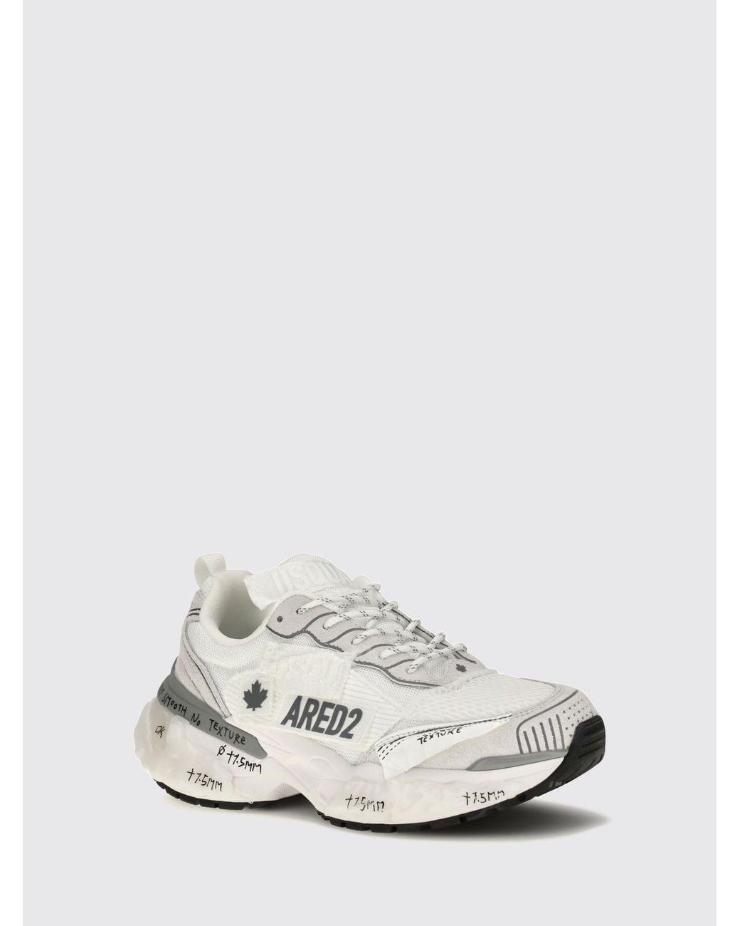 Sneakers Faster Con Patch di DSquared² in White da Uomo