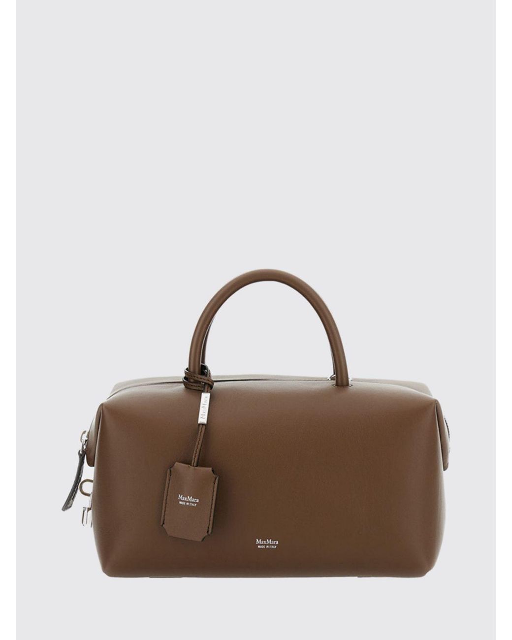 Max Mara Brown Smooth Calf Leather Handbag