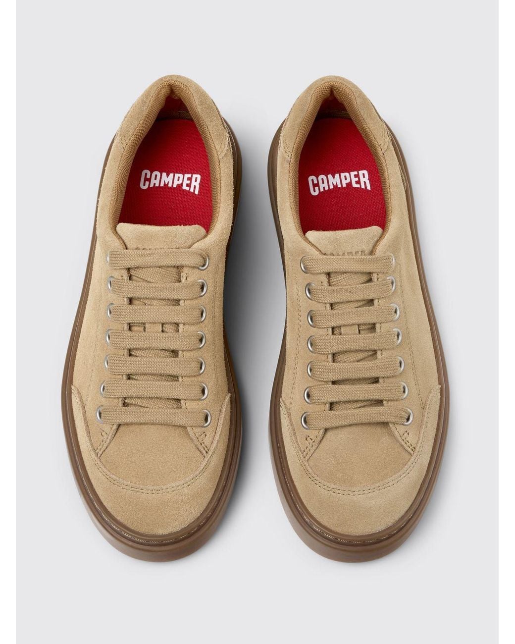 Camper Brown Runner Twentyfive Suede Sneakers