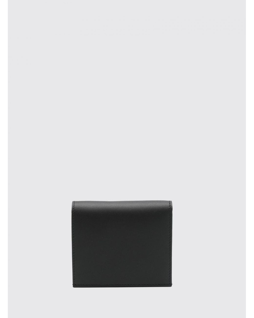 Jil Sander White Bifold Calfskin Leather Wallet With Zip Pocket for men