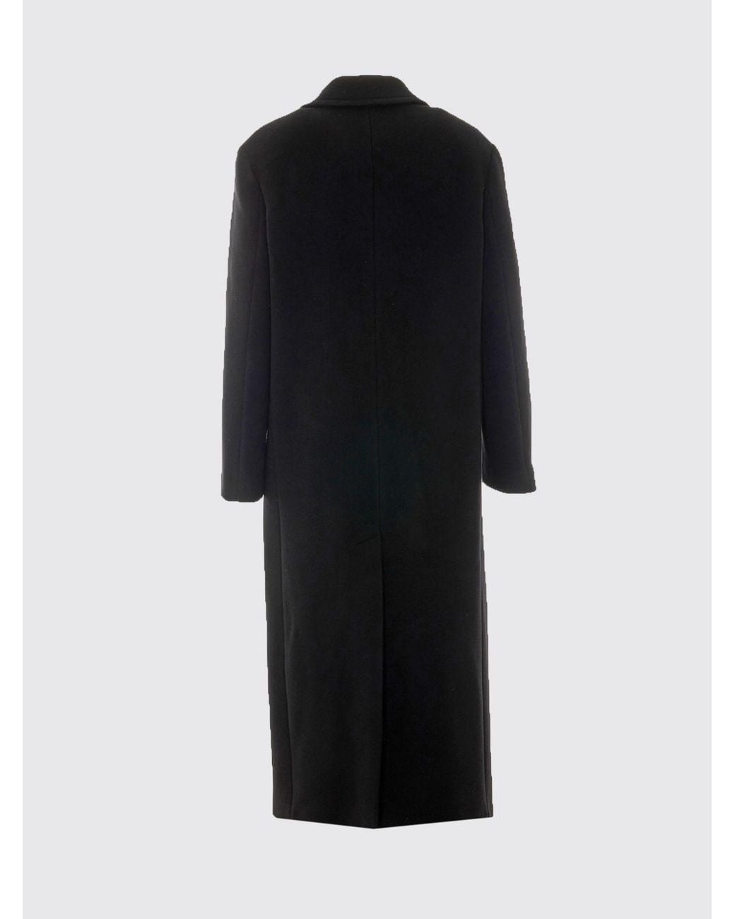 Pinko Black Double-Breasted Long Coat