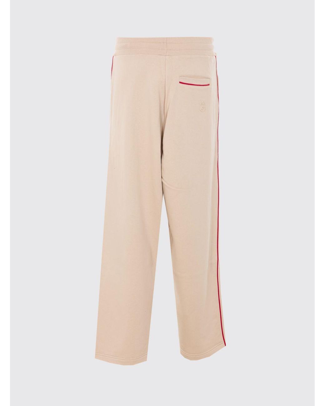 Vision Of Super Natural Cotton Jogging Trousers With Drawstring And Slash Pockets for men