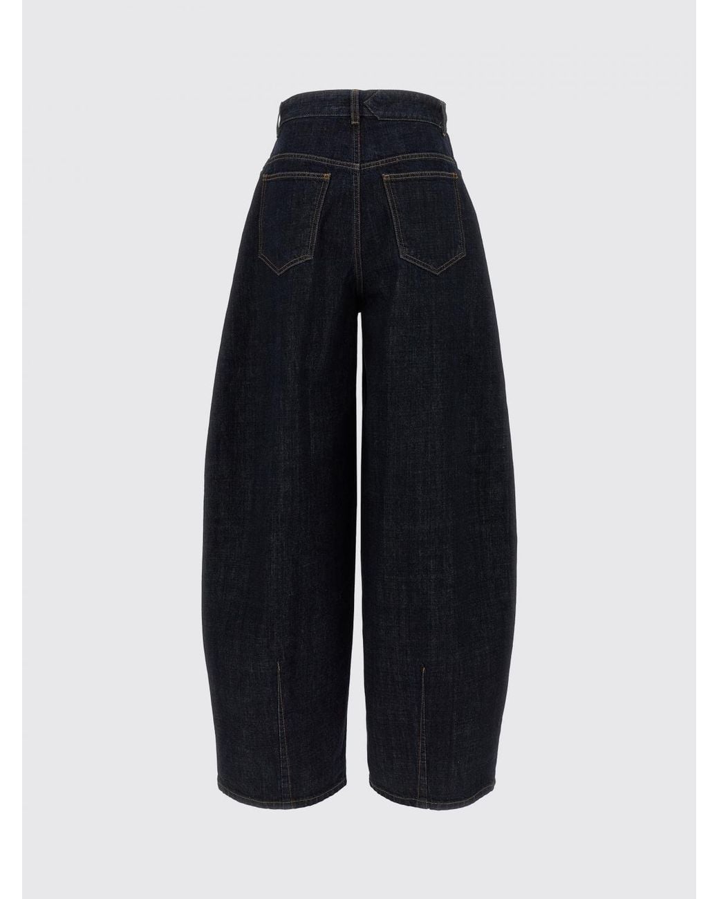 Jacquemus Black Le De-Nîmes Ovalo High-Waisted Baggy Fit Cotton Denim Jeans