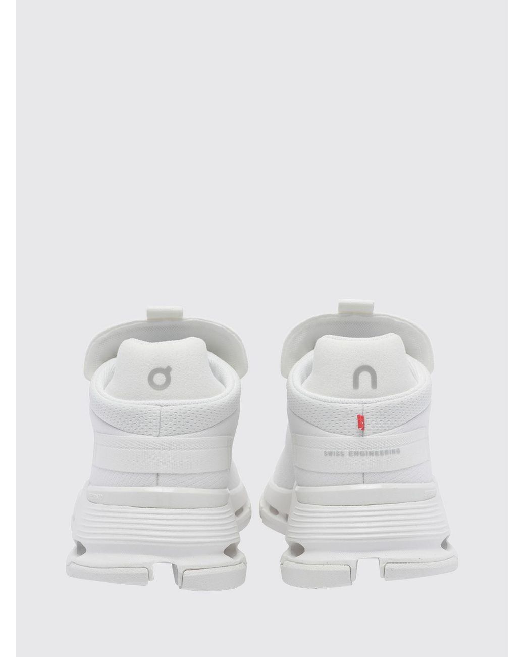 On Shoes White Cloudnova 2 Mid Top Trainers