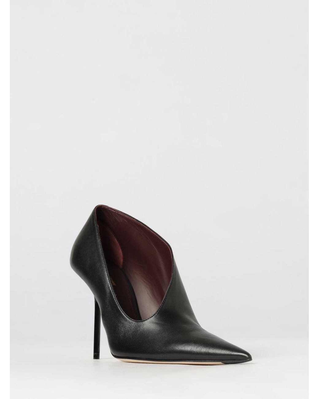 Victoria Beckham Black Calfskin High Stiletto Heel Pumps