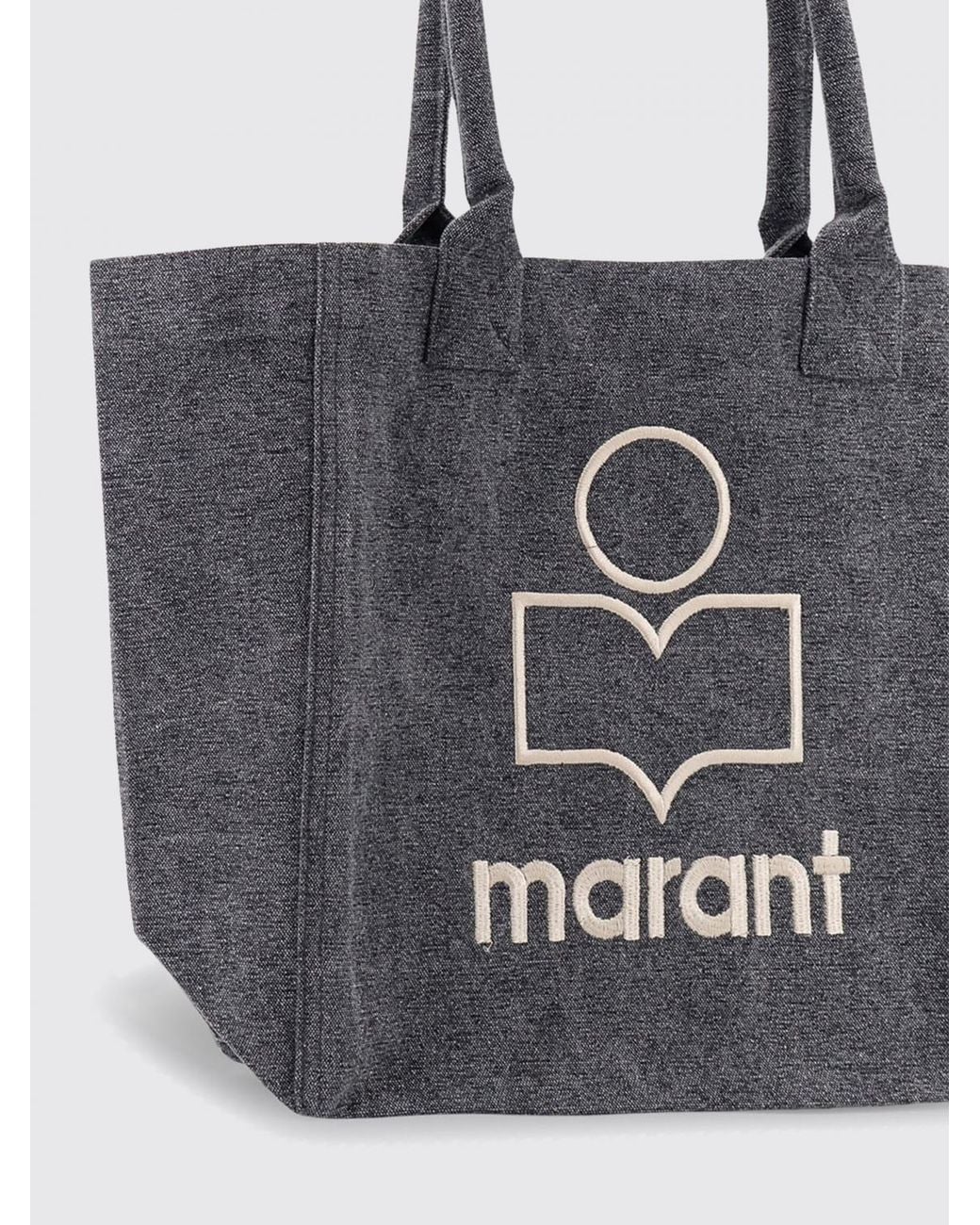 Isabel Marant Black Yenki Cotton Canvas Bag