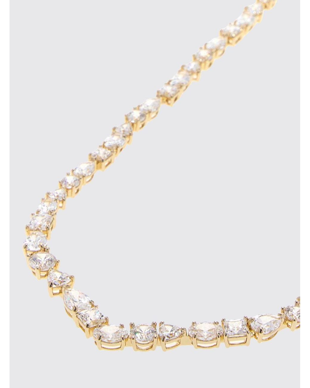 Swarovski White Mesmera Choker-Halskette, 18 Karat Vergoldet, Mit Kristallen