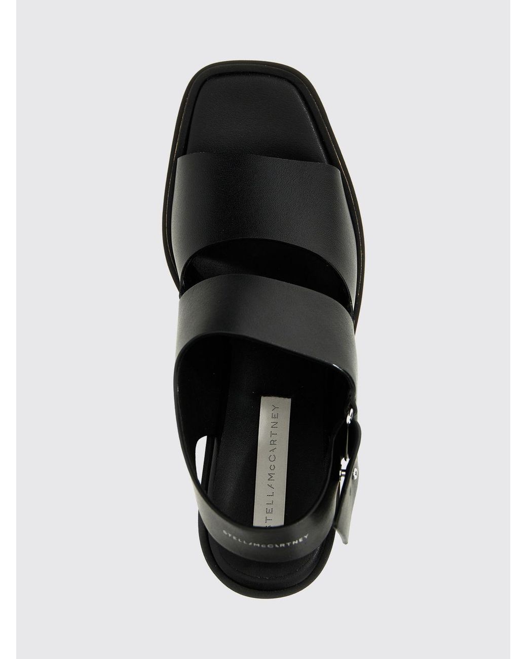 Stella McCartney Black Elyse Platform Sandals By