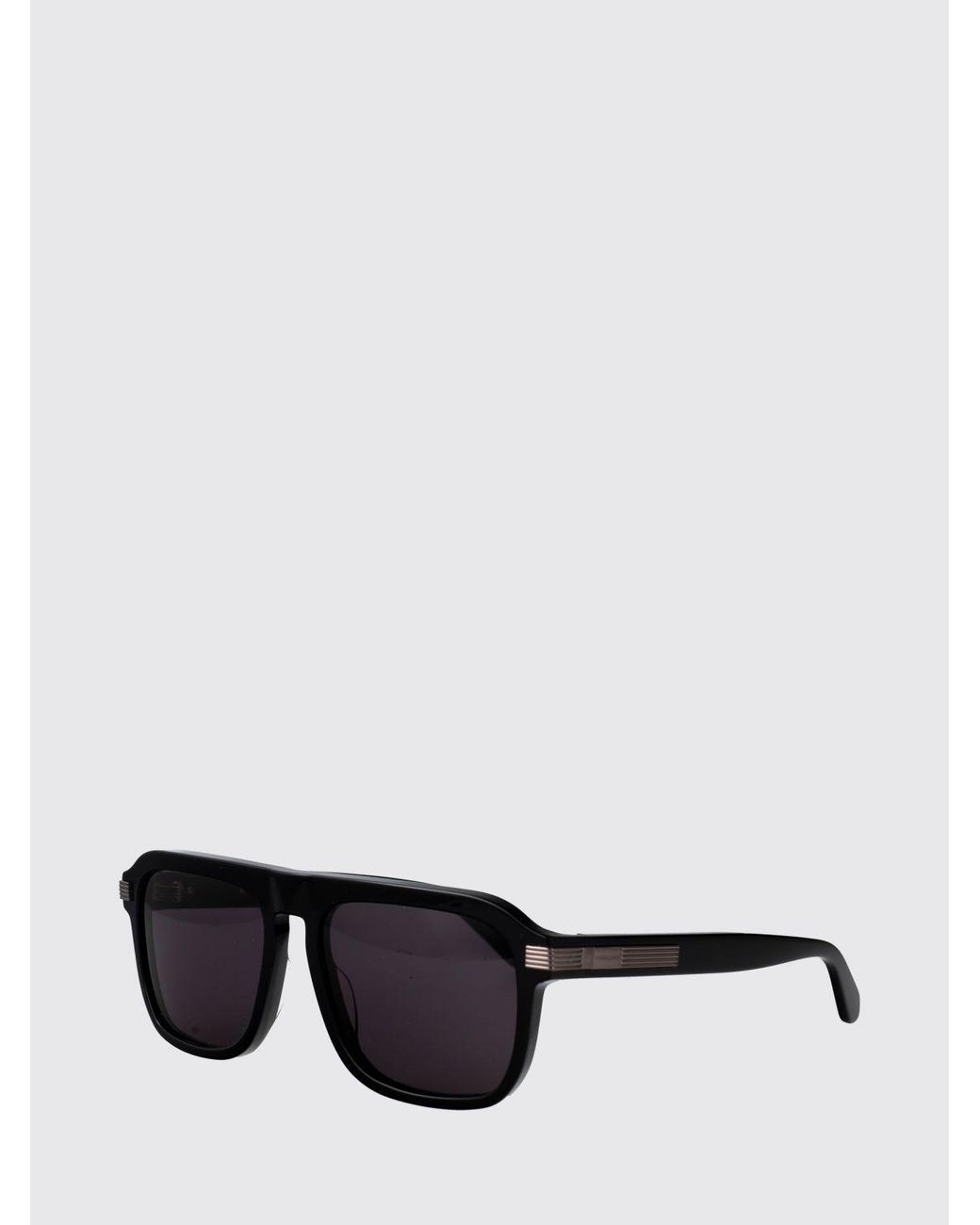 Ferragamo White Rectangular Aviator Sunglasses for men