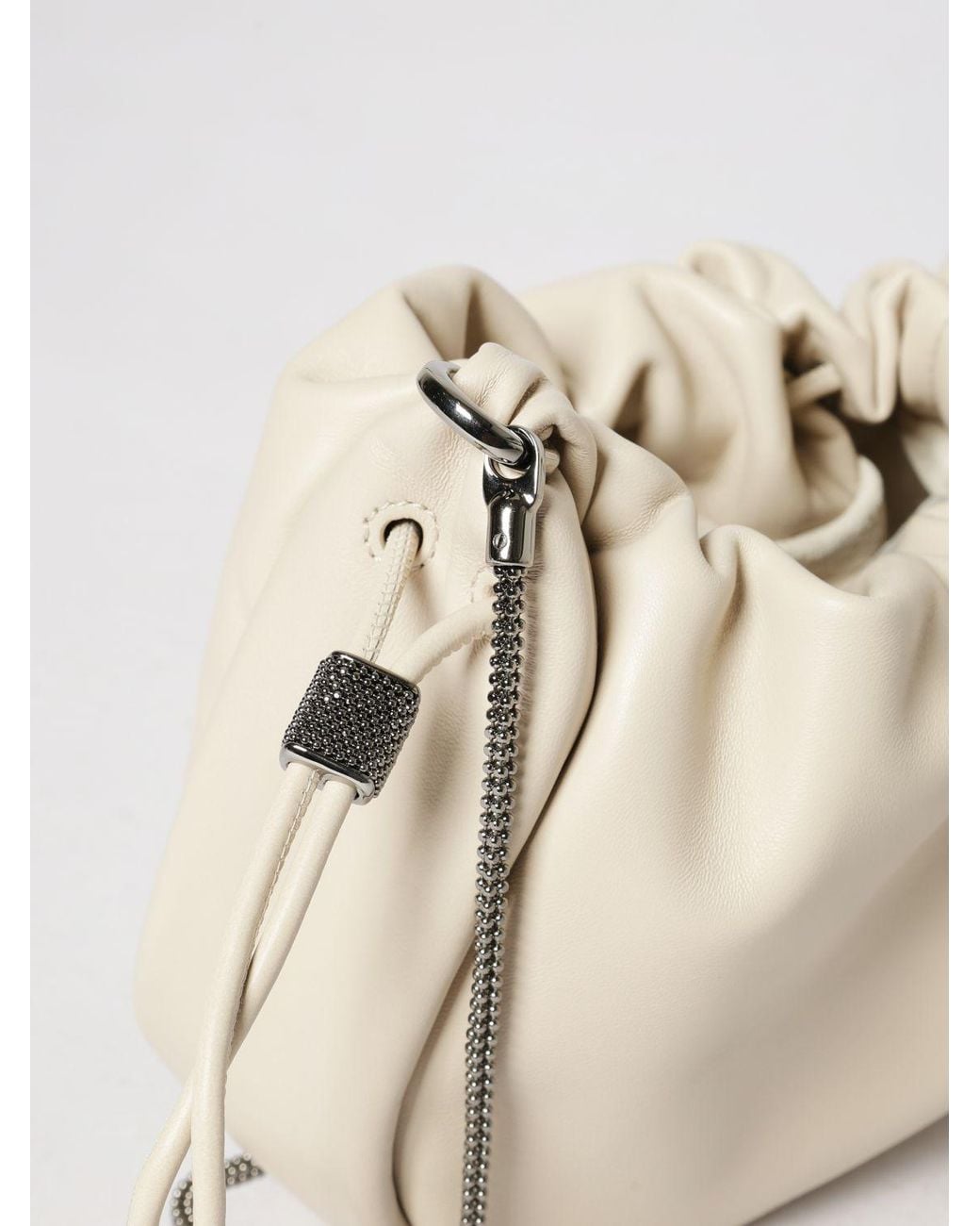 Borsa A Secchiello Mellow di Brunello Cucinelli in Natural