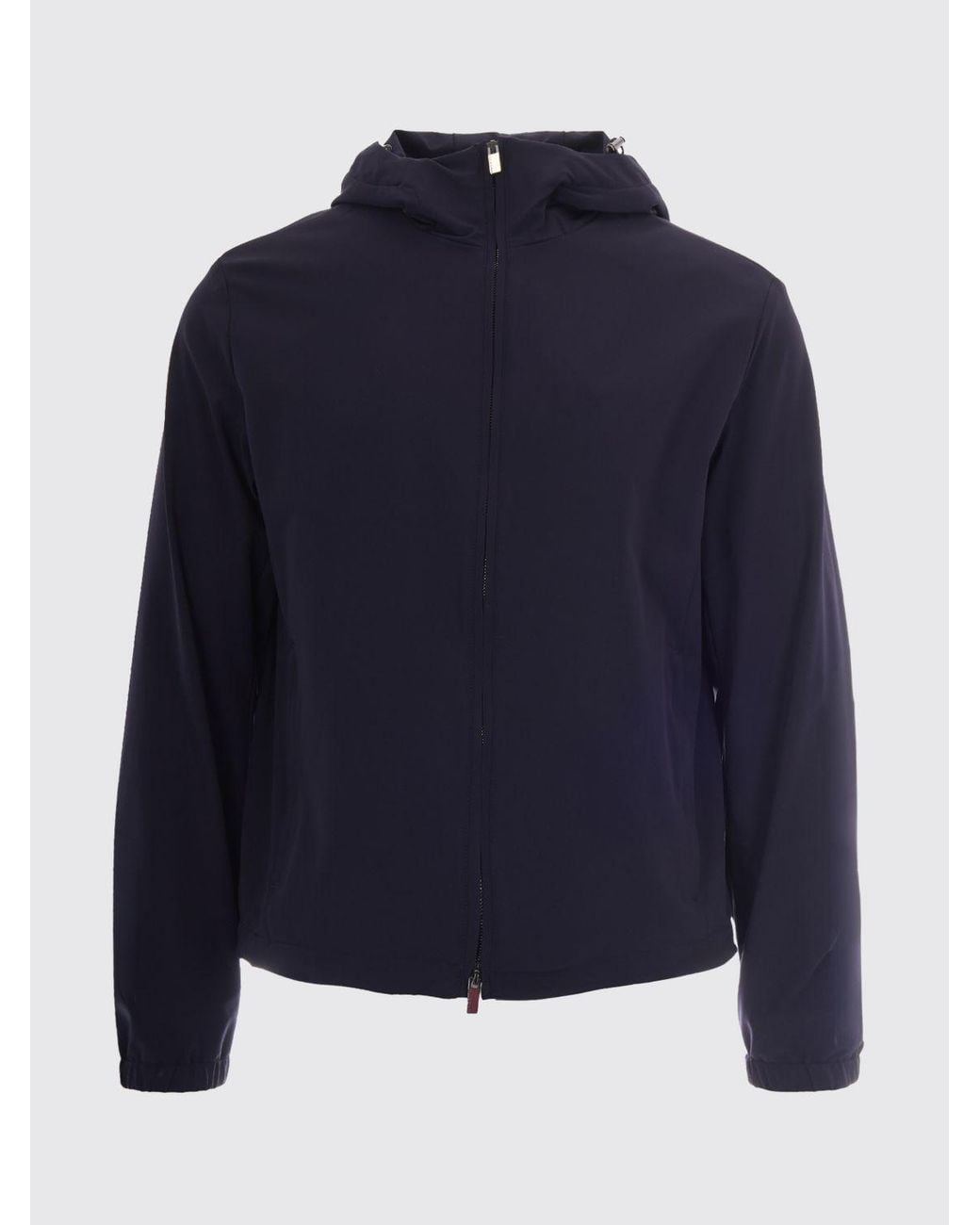 Paul & Shark Blue Paul &Amp Shark Hooded Windbreaker Jacket for men