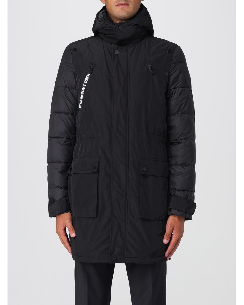 Karl Lagerfeld Blue Coat for men
