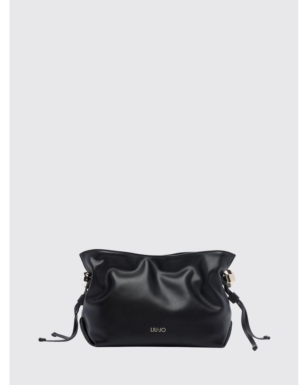 Liu Jo White Riccy Small Bucket Bag With Metal Mesh Shoulder Strap