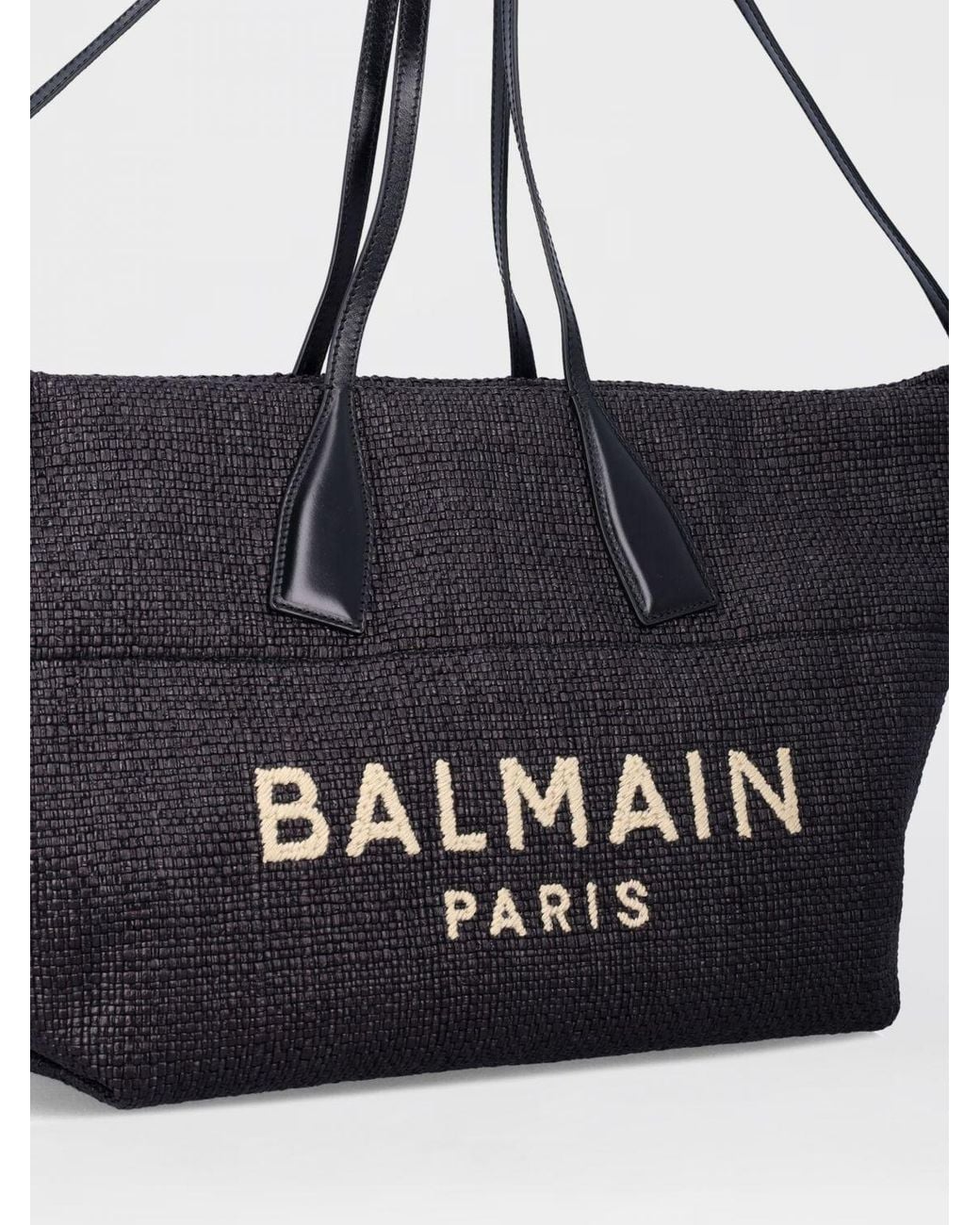 Balmain Black Track Tote Bag