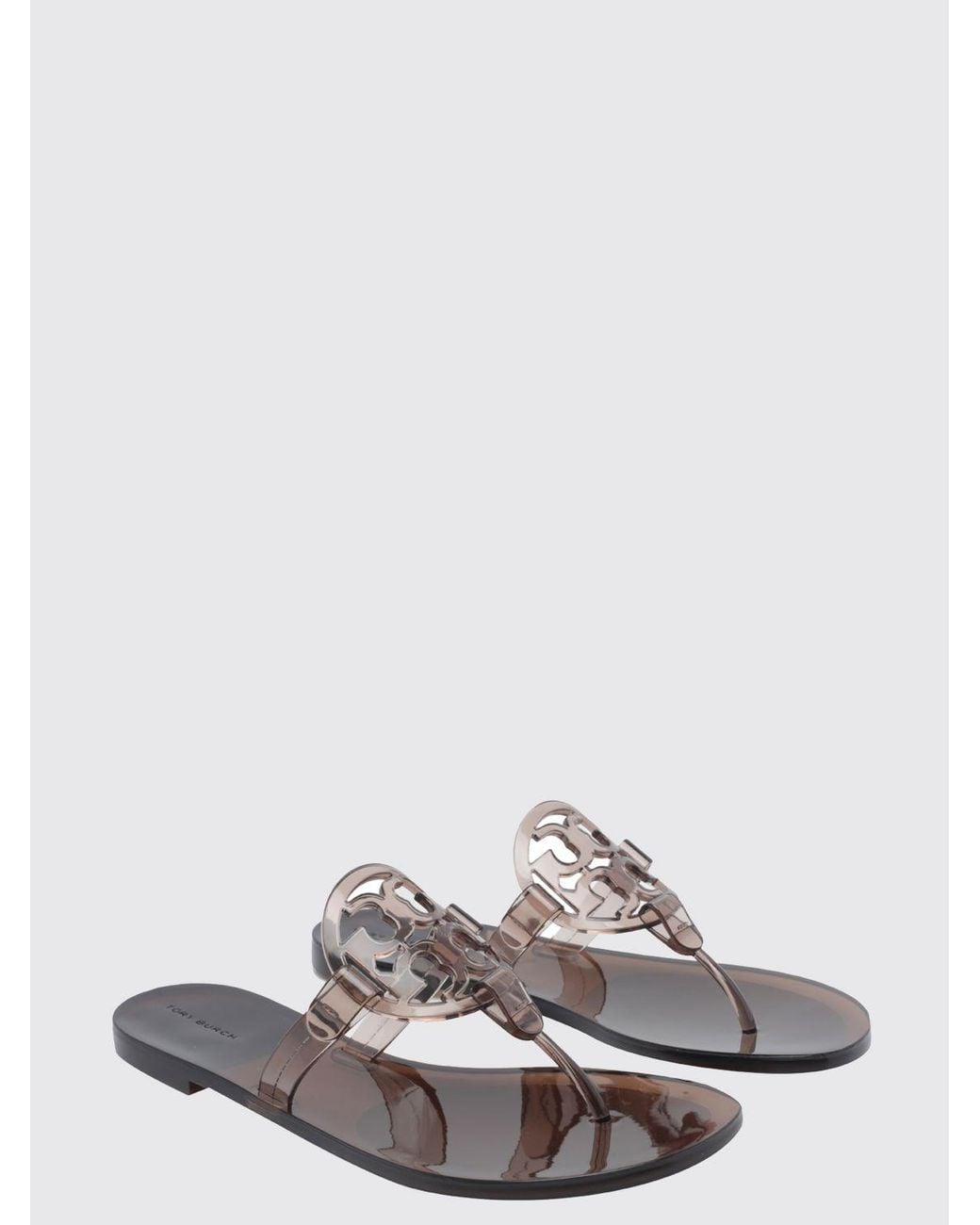 Tory Burch White Miller Jelly Thong Sandals