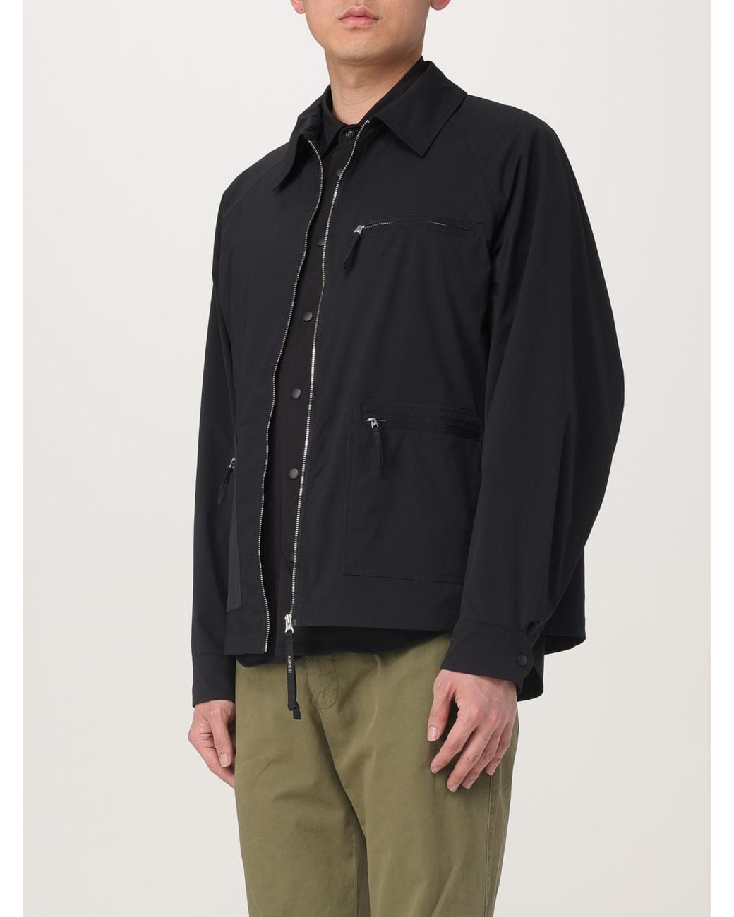 Aspesi Blue Lightweight Zipup Jacket for men