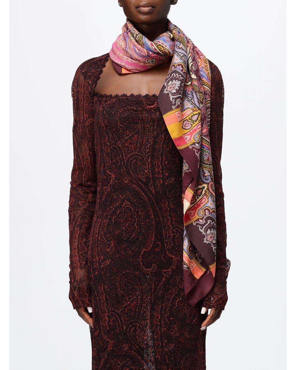 Etro Red Scarf