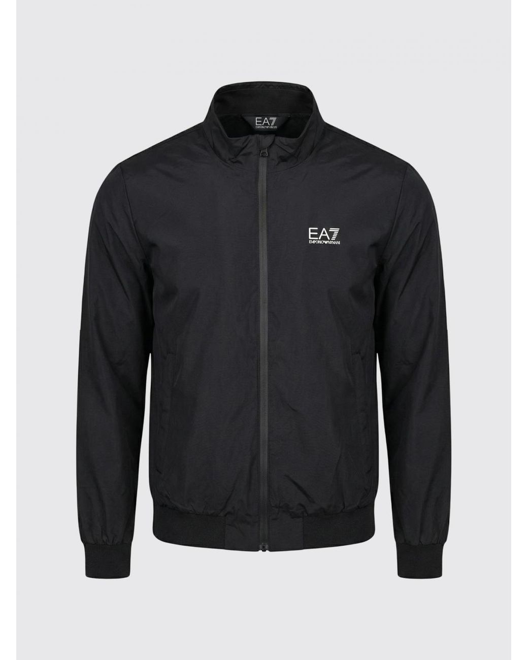 Chaqueta De Poliéster Con Logo EA7 de hombre de color Black