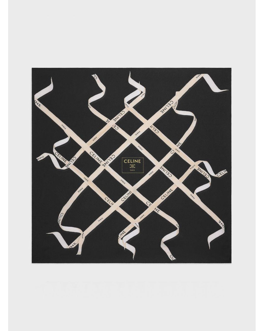 Céline Black Scarf