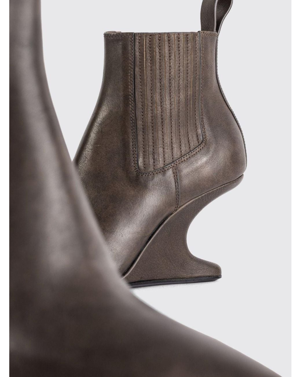 Rick Owens White Boots