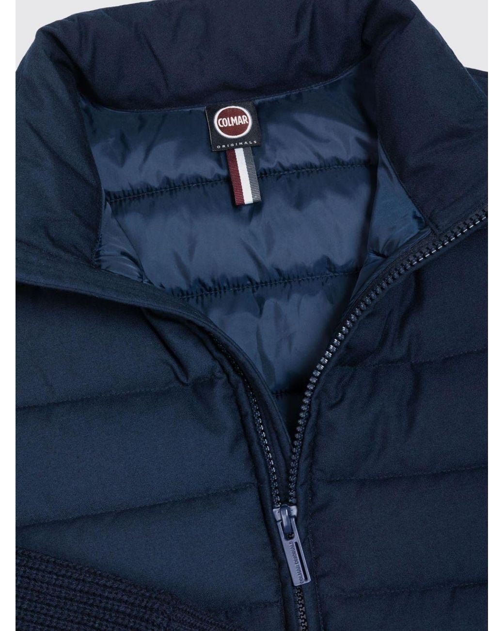 Colmar Blue Quilted Short Puffer Jacket for men