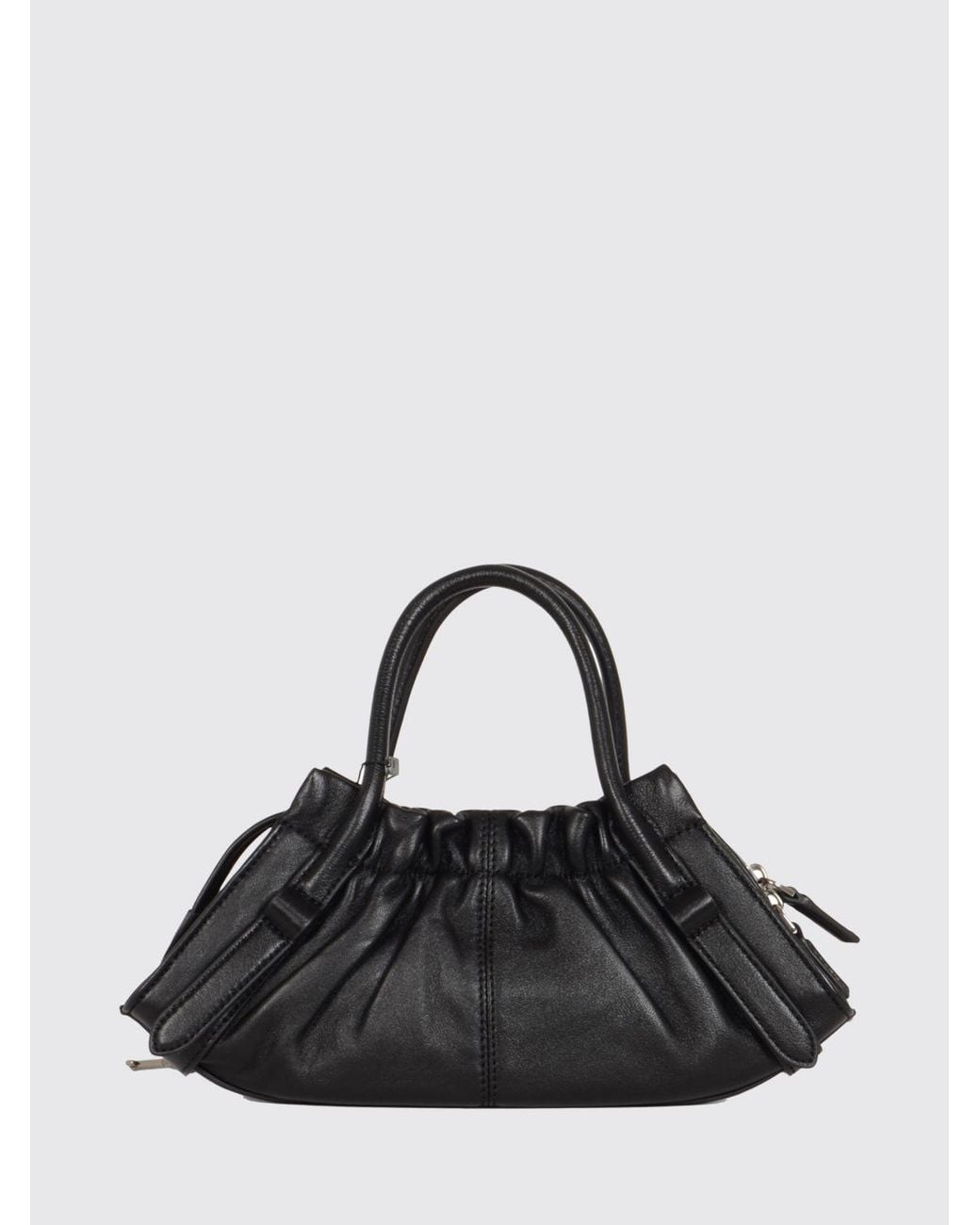 Marc Jacobs Black The Cristina Leather Handbag With Padlock And Removable Strap