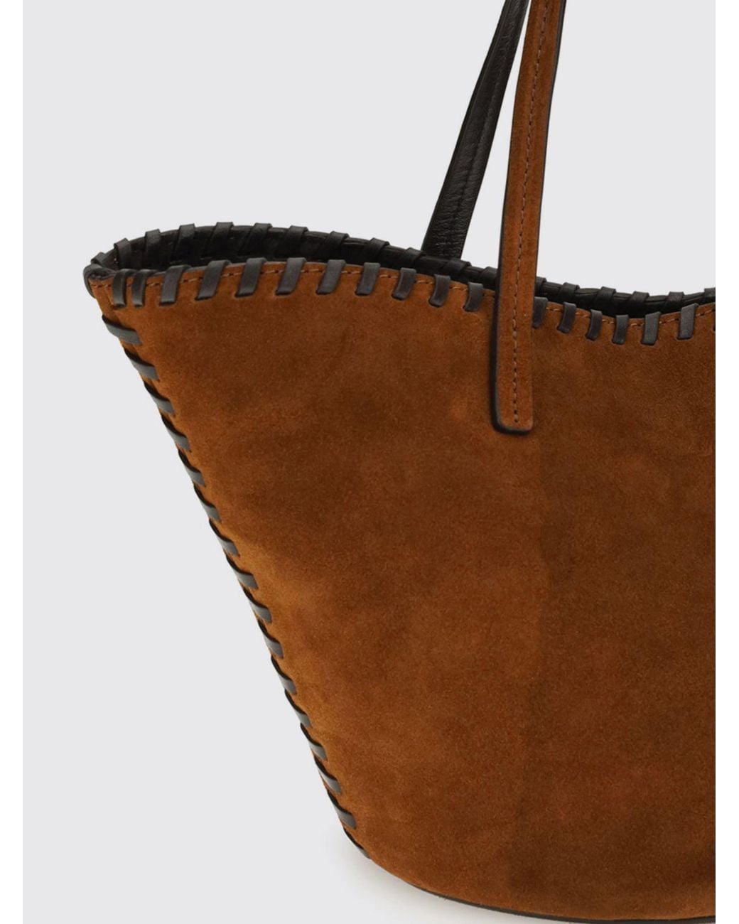 Staud Brown Caro Tasche Aus Wildleder