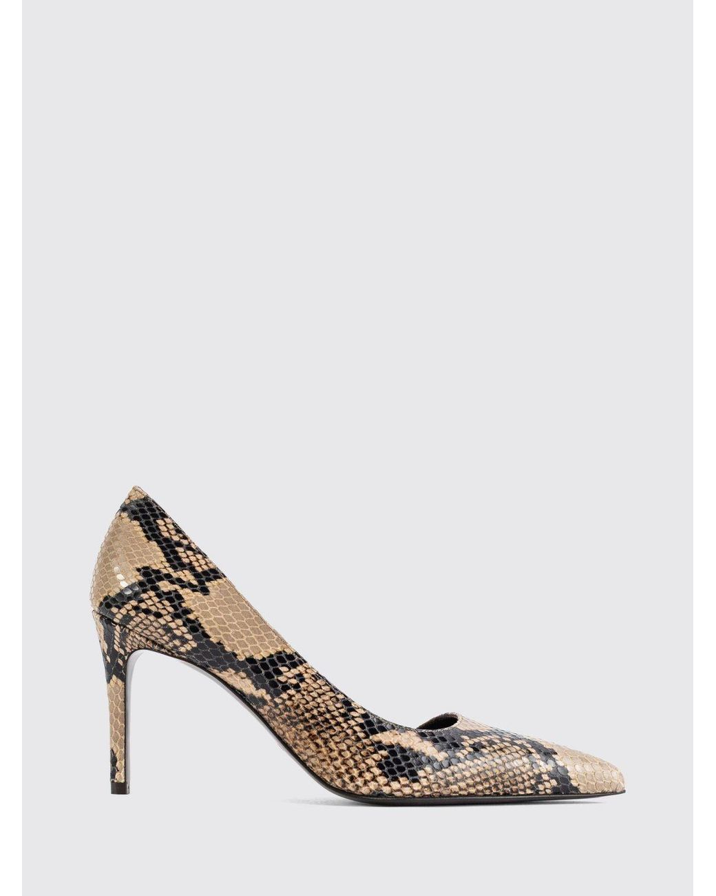 Khaite White Jett D'Orsay Python-Print Leather Pumps With High Stiletto Heel