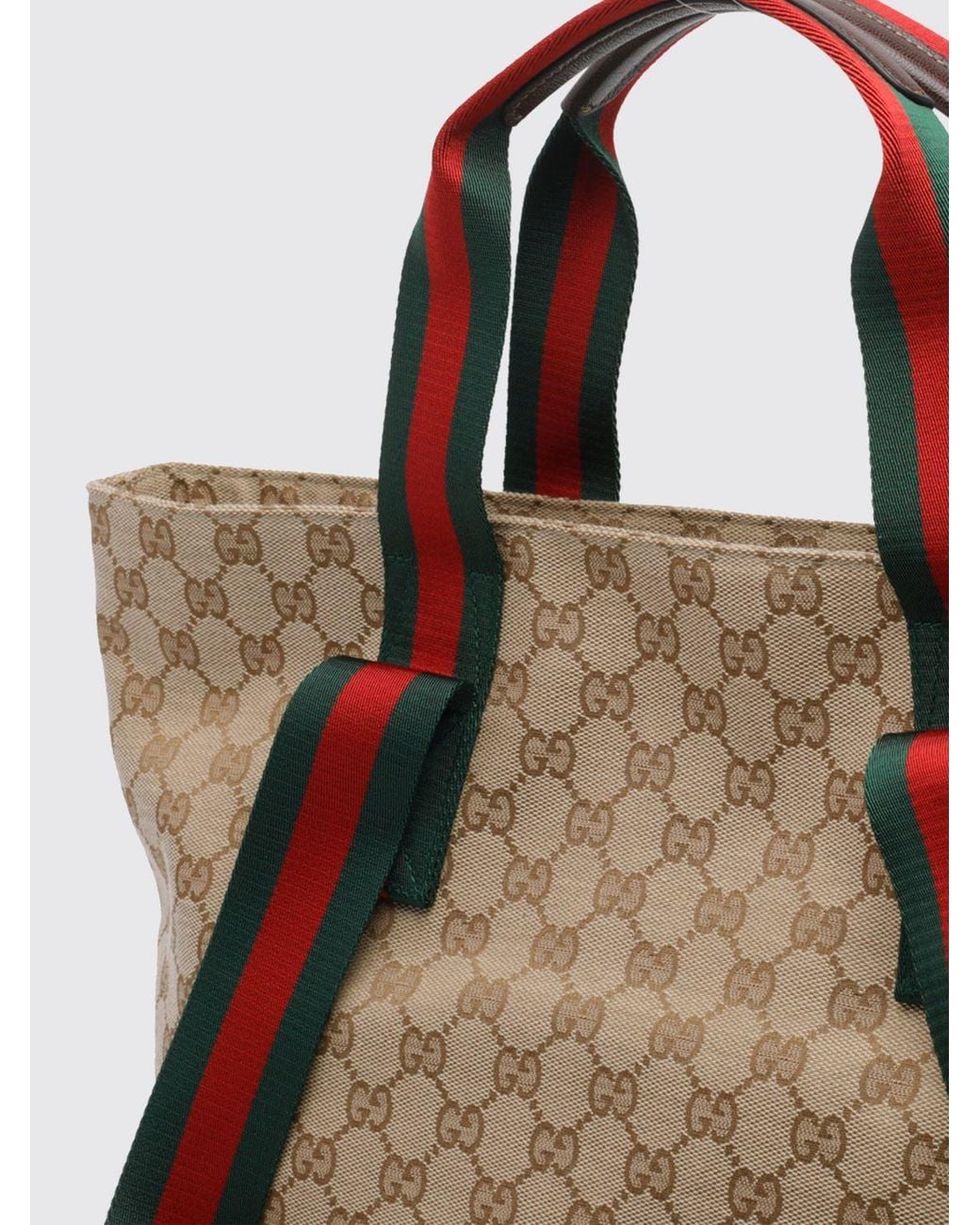 Gucci Brown Gg Monogram Jacquard Fabric Tote With Four Handles for men