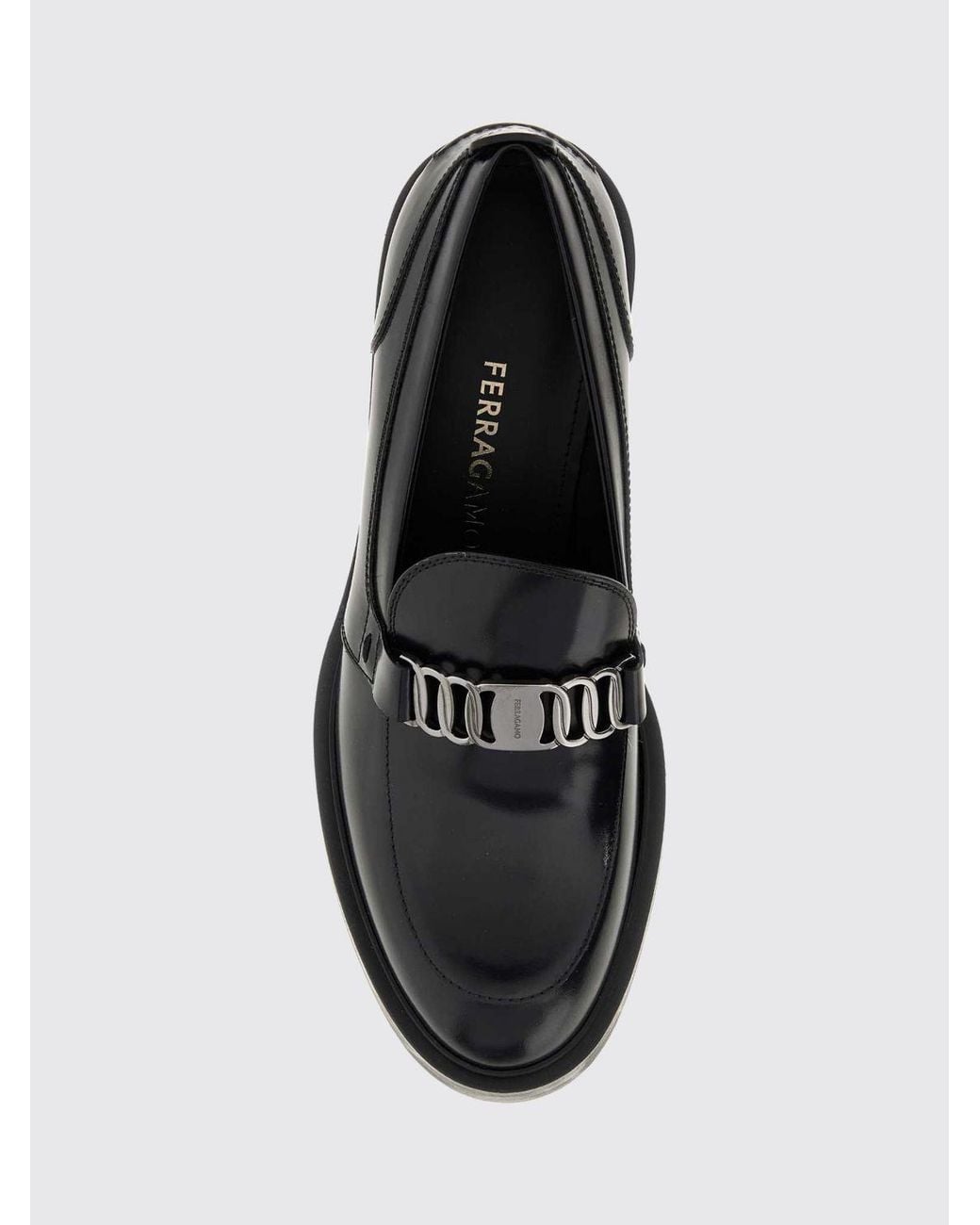 Ferragamo Black Vara Penny Loafers
