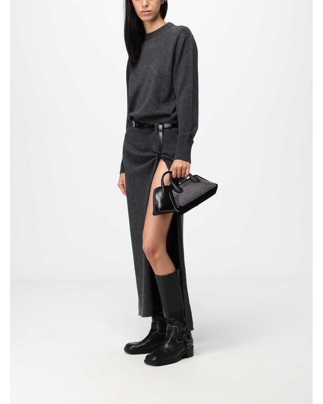 Mini Borsa A Mano Duffle di Coperni in Black