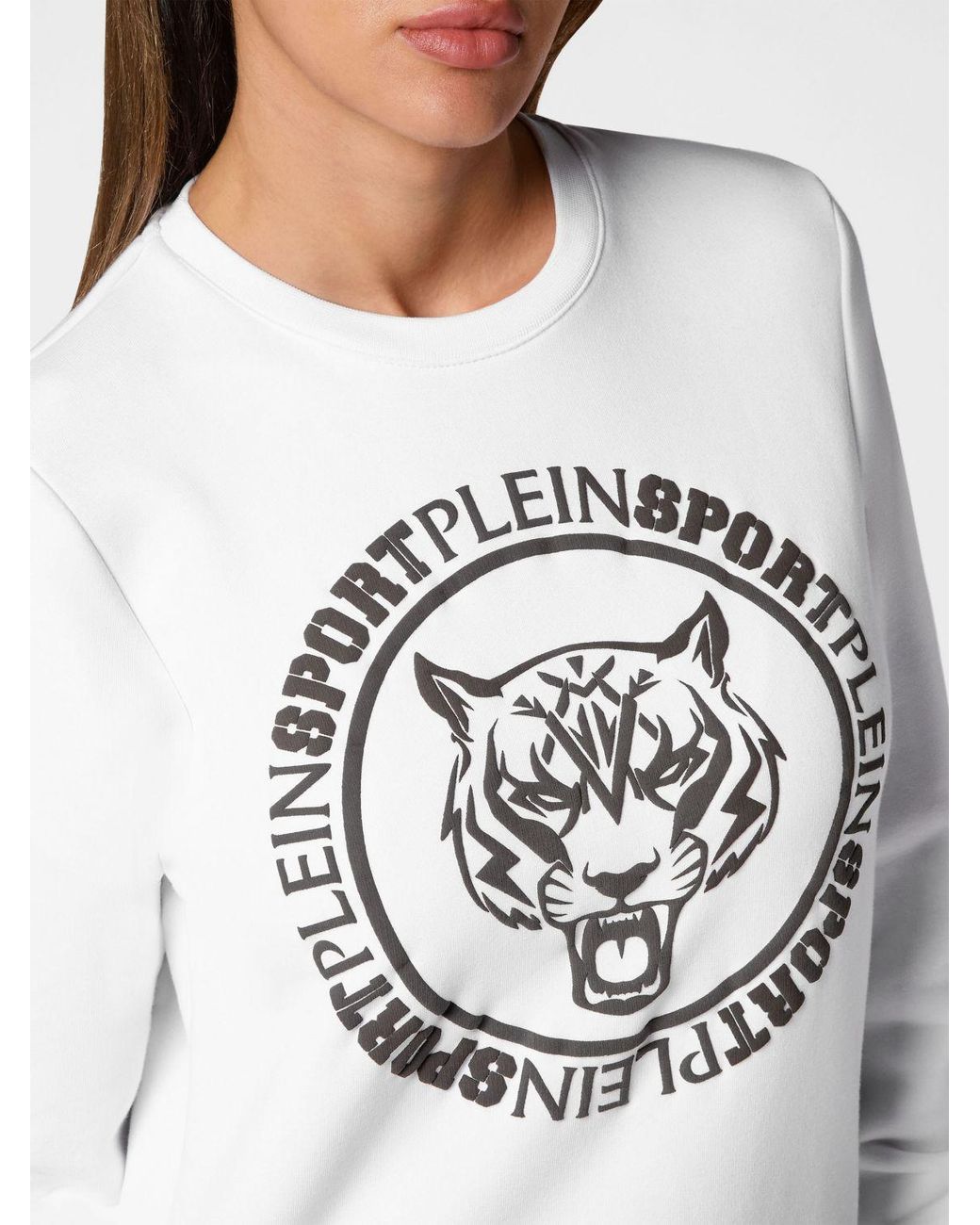 Philipp Plein Gray Crewneck Jumper