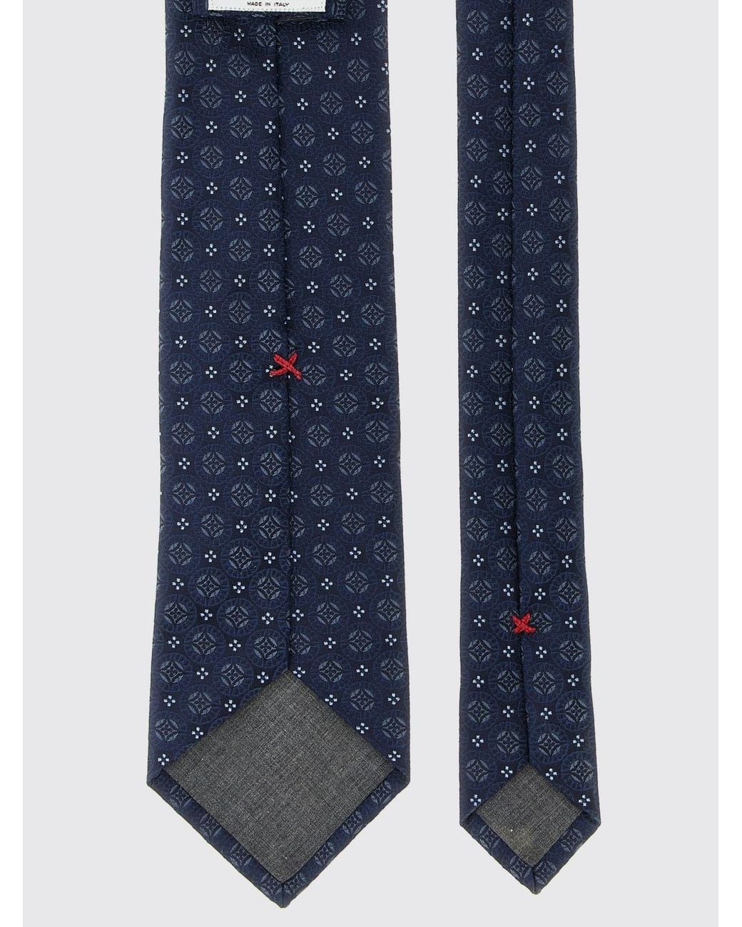 Brunello Cucinelli Blue Silk Tie for men