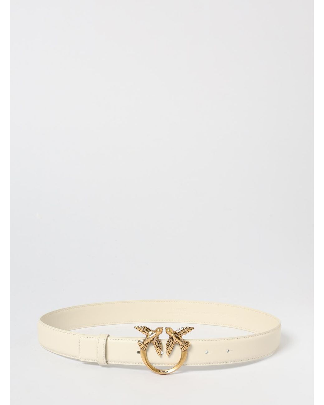 Pinko Natural Love Berry Leather Belt