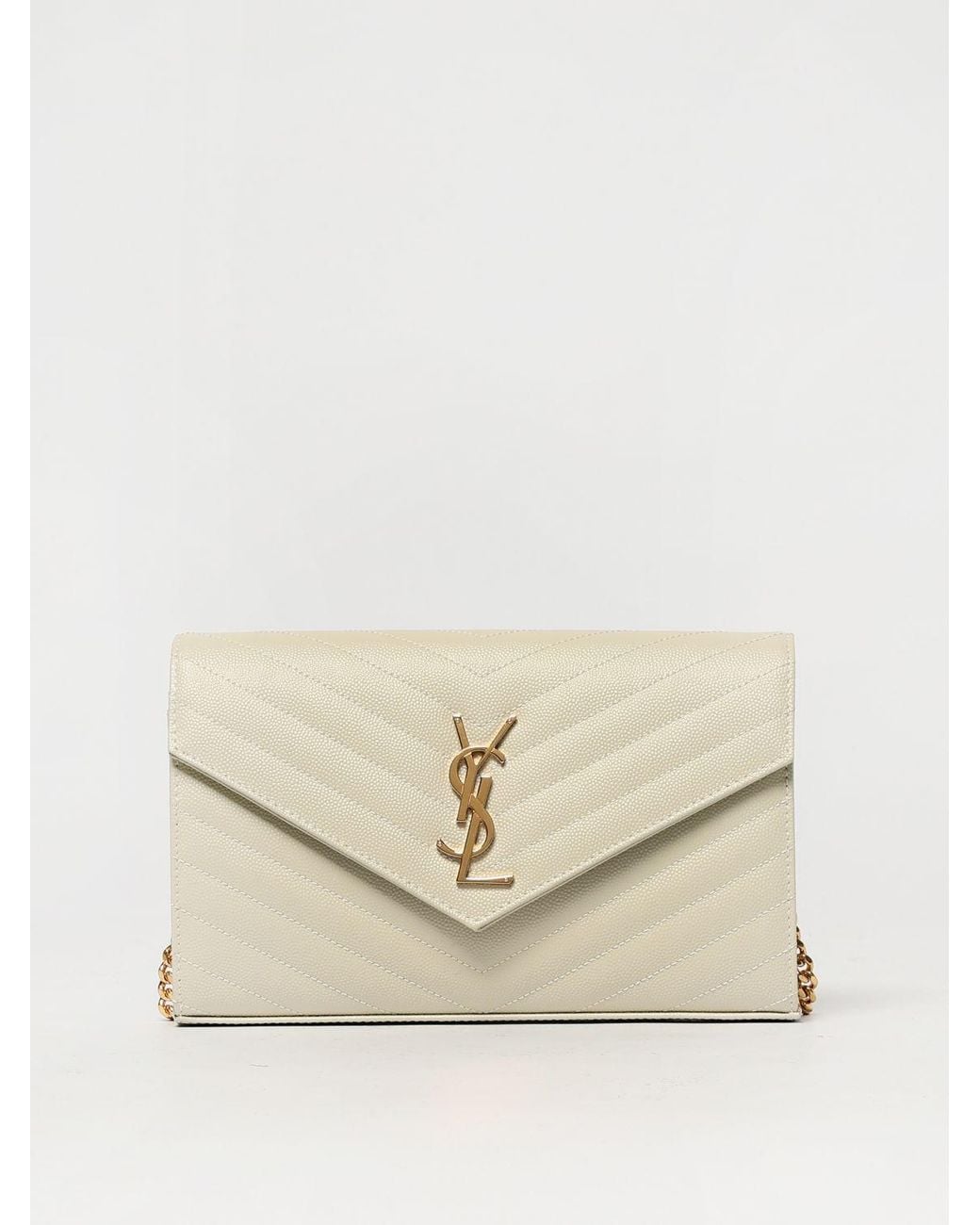 Saint Laurent Natural Cassandre Bag