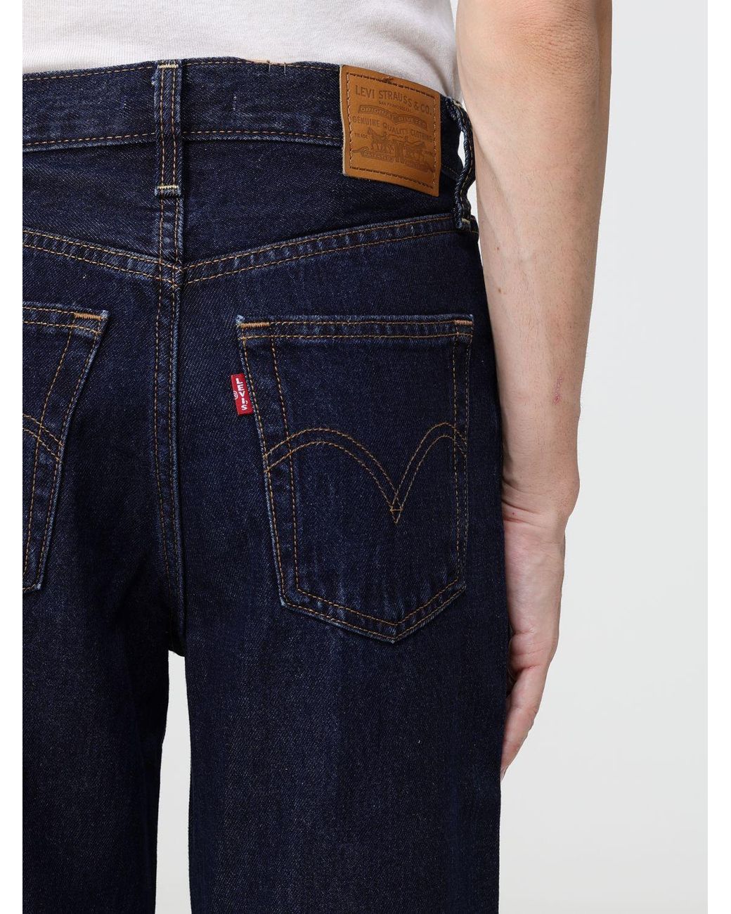 Levi's Blue Ribcage High-Rise Wide Leg Jeans
