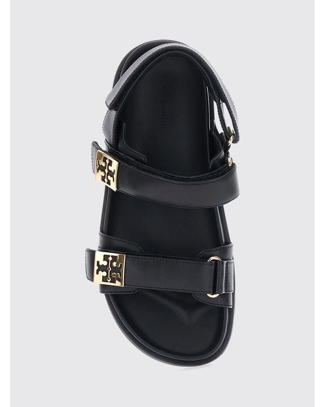 Tory Burch White Mellow Leather Slingback Sandals With Double T Logo And Low Heel