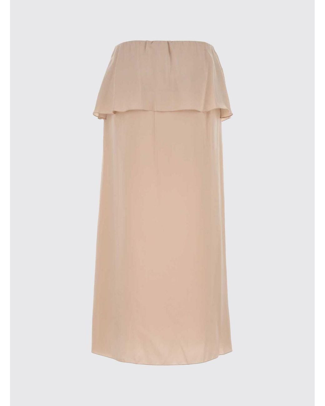 Chloé Natural Chlo&Eacute Long Silk Skirt