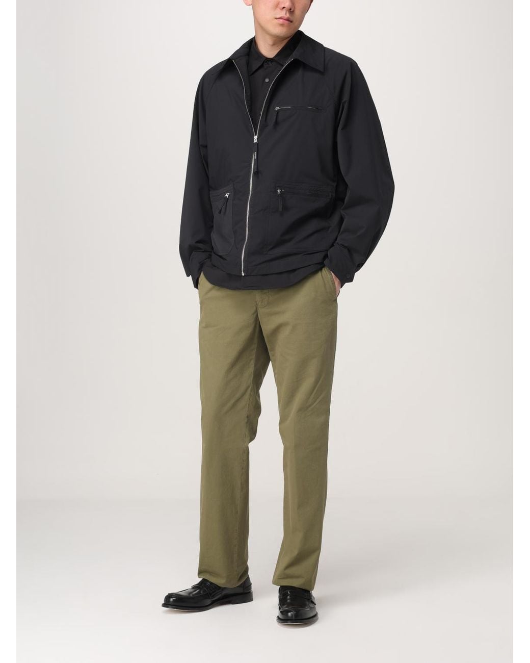 Aspesi Blue Lightweight Zipup Jacket for men