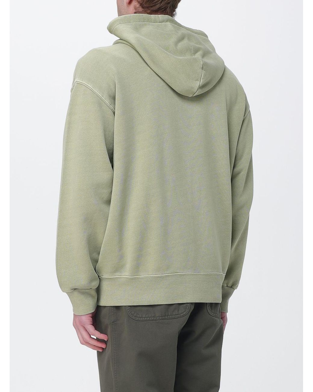 Carhartt Green Cotton Logo T-Shirt for men