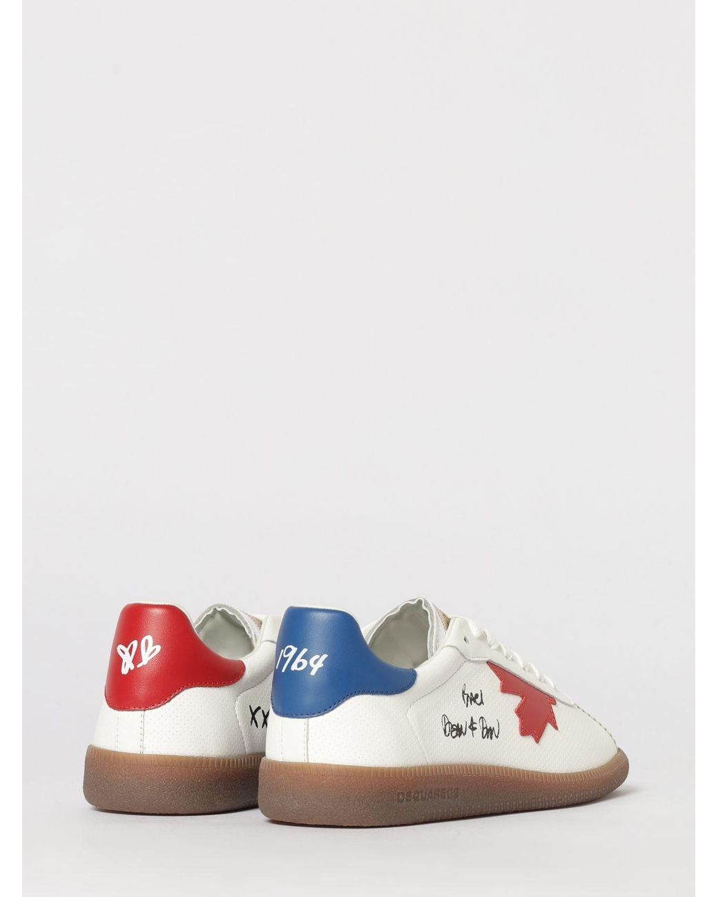 DSquared² Pink Maple Leaf Rebels Sneakers for men