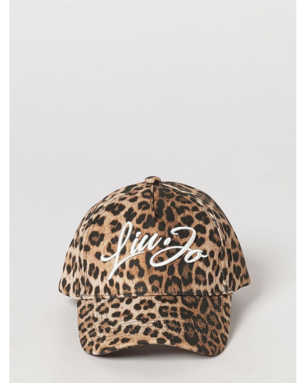 Liu Jo Multicolor Animal Print Canvas Baseball Cap With Embroidered Logo