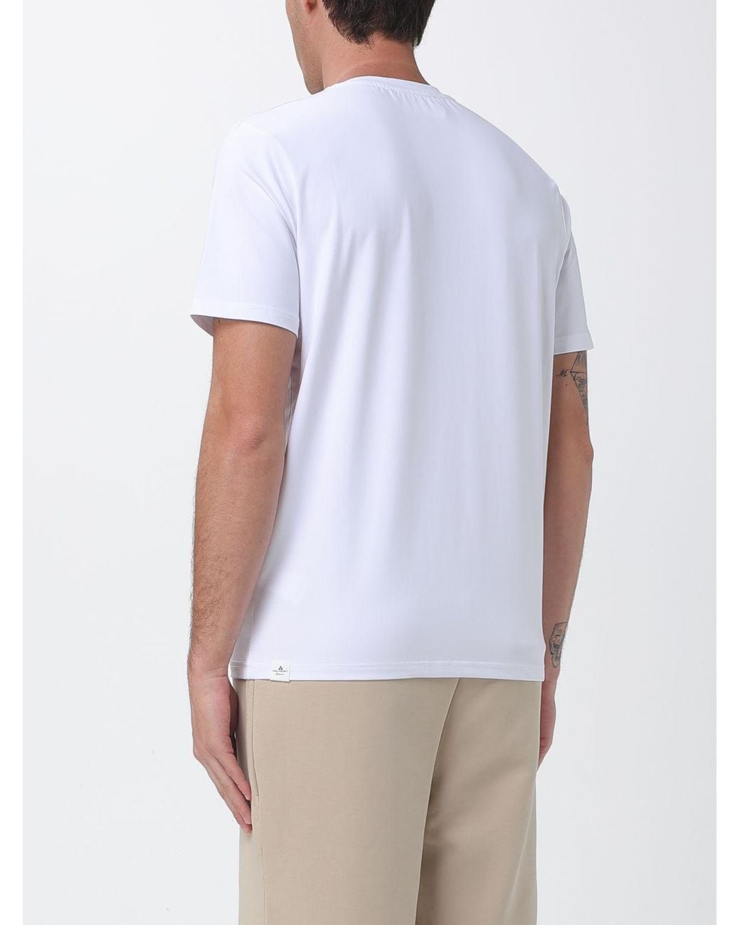 Peuterey White Cotton Blend T-Shirt for men