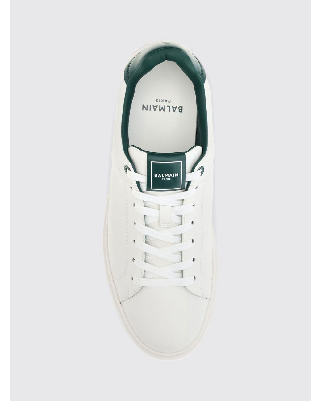 Balmain White B-Court Sneakers for men