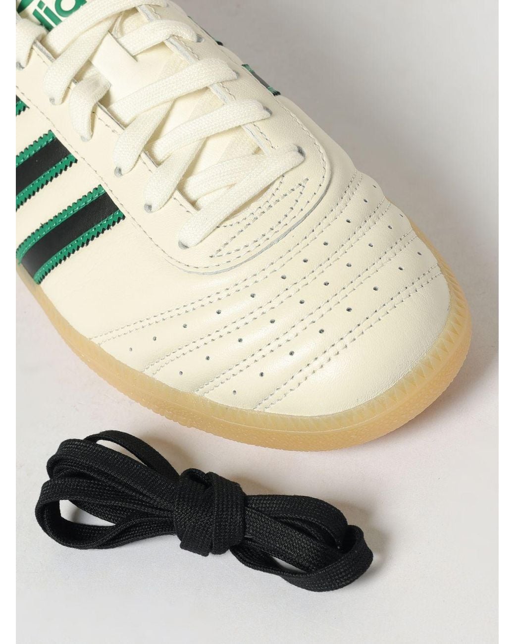 Adidas Originals White Samba Jp Leather Sneakers for men